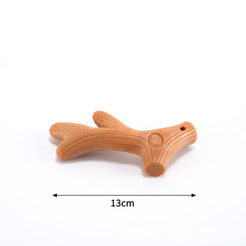 Durable dog chew toy with beef flavour